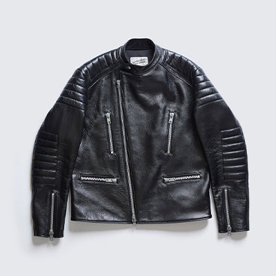 ADDICT CLOTHES JAPAN ホース　シングルライダースジャケット ADDICT CLOTHES JAPAN ホース シングルライダースジャケット