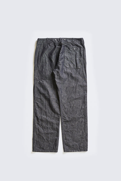 ACV-TR03CLD COTTON LINEN DENIM BUCKLE BACK TROUSERS – ADDICT