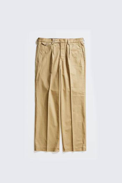 アディクトクローズ　シングルプリーツ コットンウール トラウザーズ　34 221005acvm25_1664971384819_400.JPG