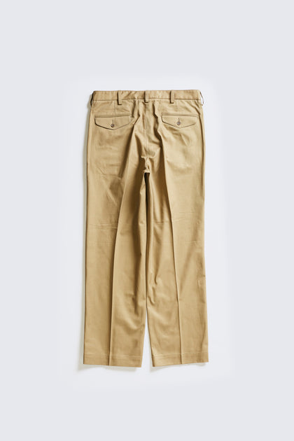 ACV-TR02TW SINGLE PLEATED COTTON TWILL TROUSERS – ADDICT CLOTHES ACV-TR02TW SINGLE PLEATED COTTON TWILL TROUSERS – ADDICT CLOTHES