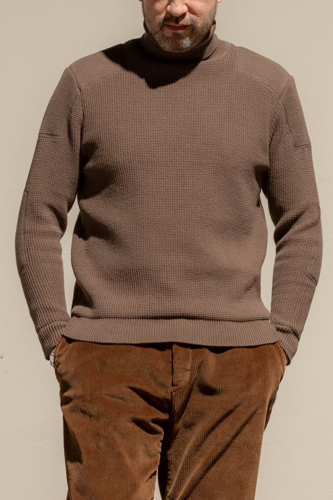 ACV-KN02 PADDED WAFFLE COTTON TURTLE KNIT – ADDICT CLOTHES