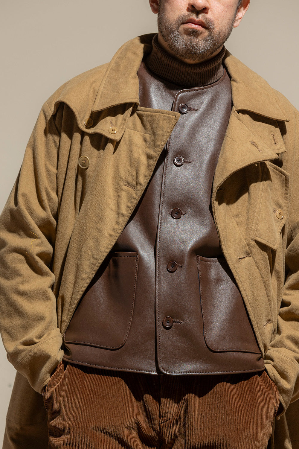 ACV-KN02 PADDED WAFFLE COTTON TURTLE KNIT – ADDICT CLOTHES