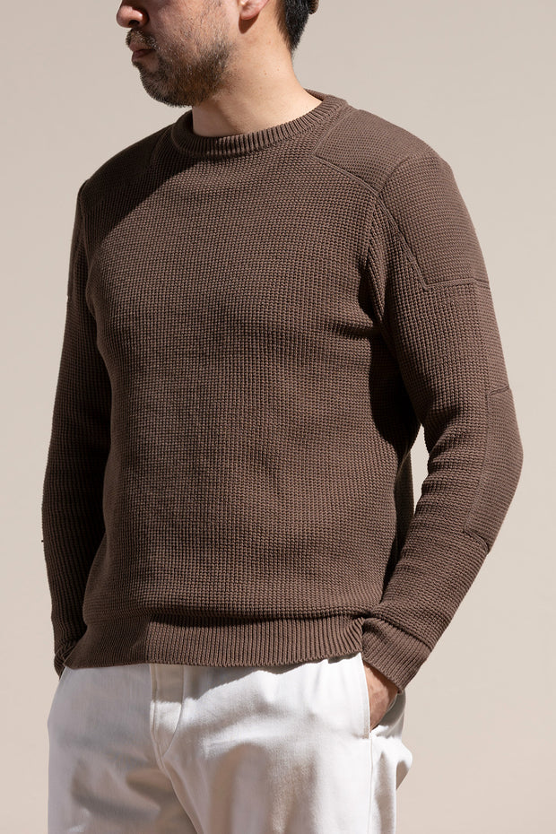 ACV-KN01 PADDED WAFFLE COTTON KNIT