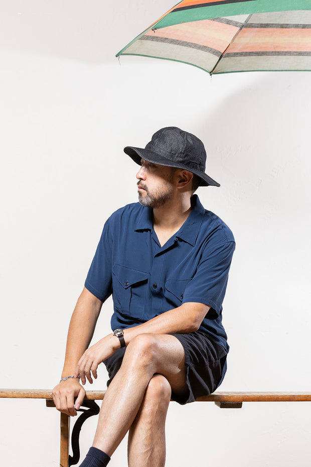 ACVM L インディゴ コットンリネン デニム ファティーグハット ACV-HG05CLD COTTON LINEN DENIM FATIGUE HAT – ADDICT CLOTHES