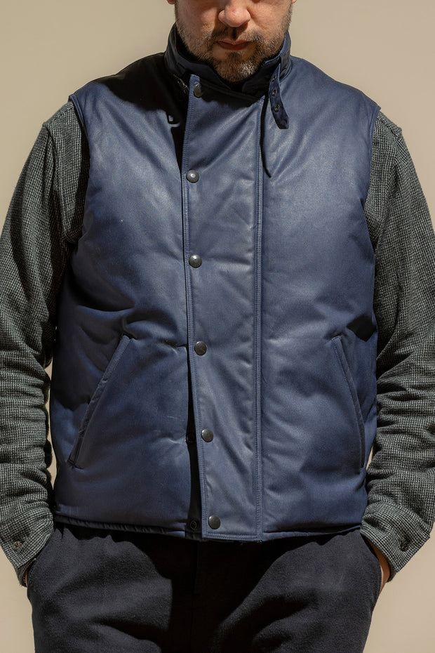 ACV-V01WX WAXED COTTON ULSTER VEST