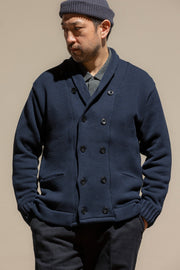 ACV-KN-H03 SHAWL COLLAR DOUBLE BREASTED KNIT