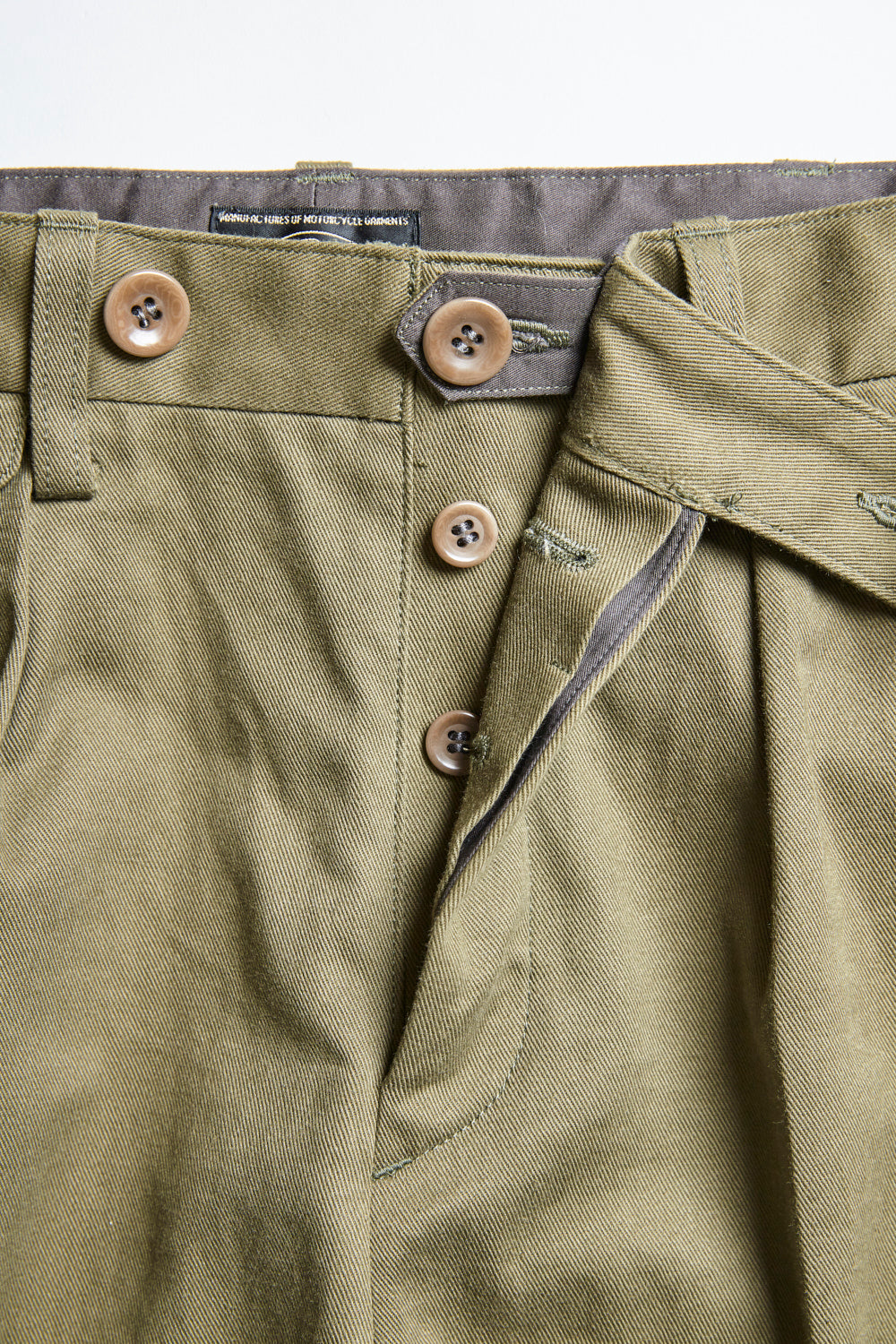 ACV-TR02TW SINGLE PLEATED COTTON TWILL TROUSERS – ADDICT CLOTHES