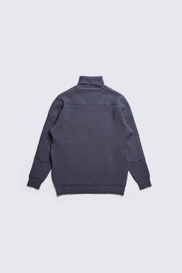 ACV-KN02 PADDED WAFFLE COTTON TURTLE KNIT