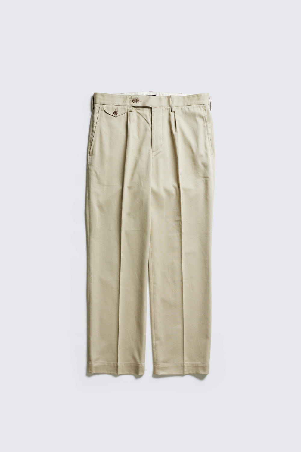 ACV-TR02TW SINGLE PLEATED COTTON TWILL TROUSERS – ADDICT CLOTHES