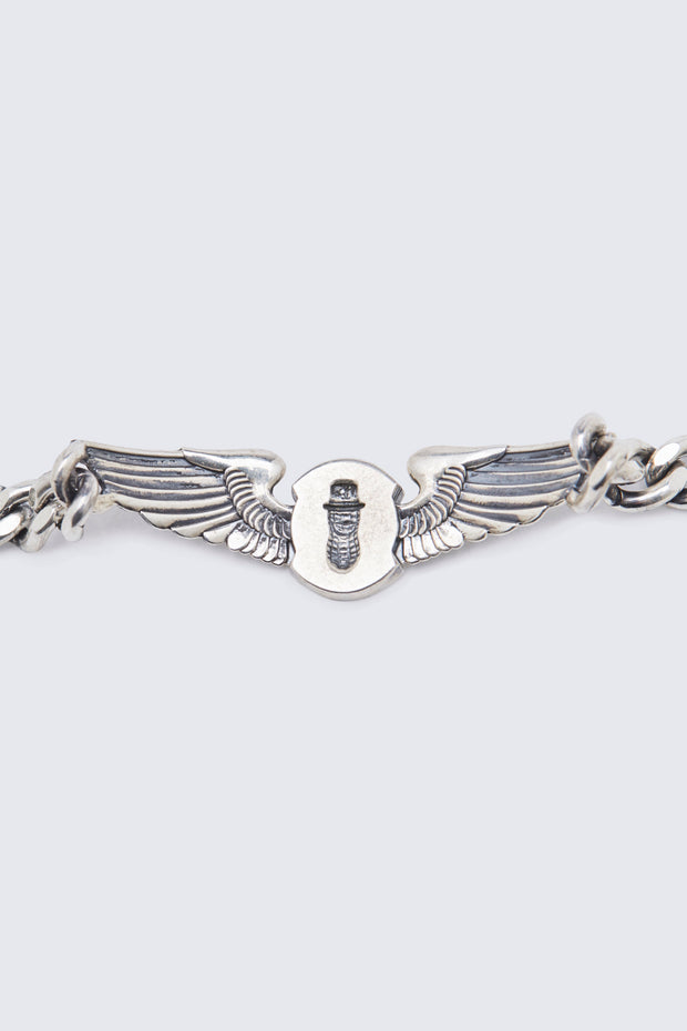 ACV-BRC01S-PNT ACVM WING SILVER BRACELET