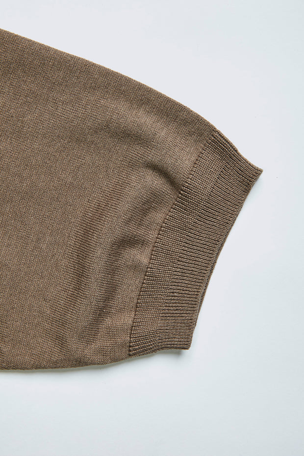 ACV-KNS03SS COTTON LINEN RAMIE SHORT SLEEVE KNIT POLO
