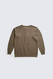 ACV-KNS02 HENLEY NECK LONG SLEEVE KNIT TEE