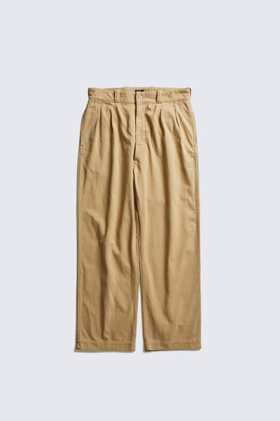 ACV-TR04STC DOUBLE-PLEATED COTTON ARMY WIDE TROUSERS