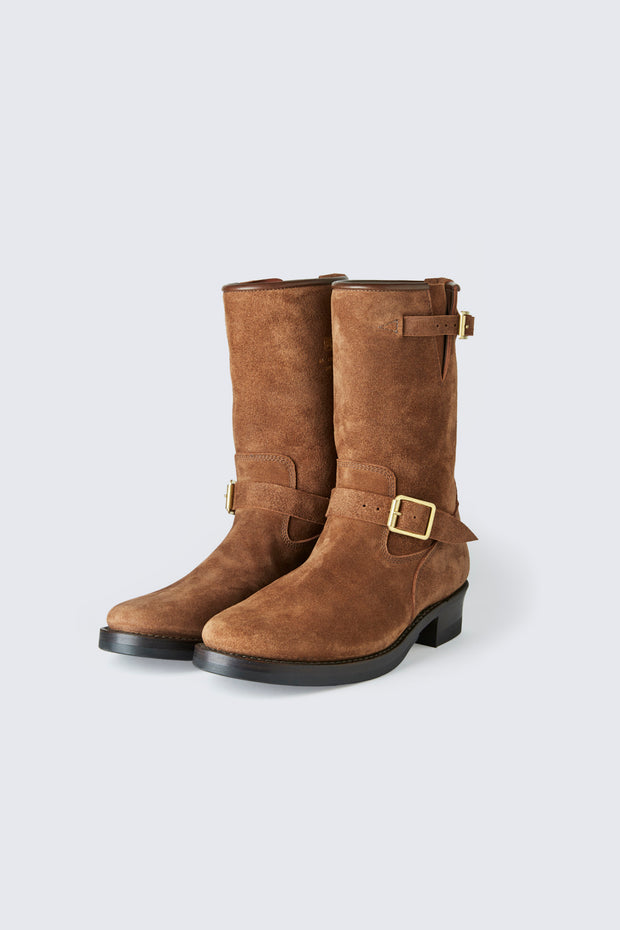 AB-01SS-CL STEER SUEDE ENGINEER BOOTS NARROW