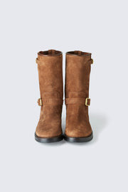 AB-01SS-CL STEER SUEDE ENGINEER BOOTS NARROW