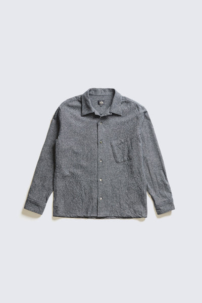 ACV-SH02CHT COTTON HOUNDSTOOTH OPEN COLLAR SHIRT