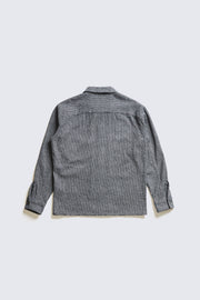 ACV-SH02CHT COTTON HOUNDSTOOTH OPEN COLLAR SHIRT