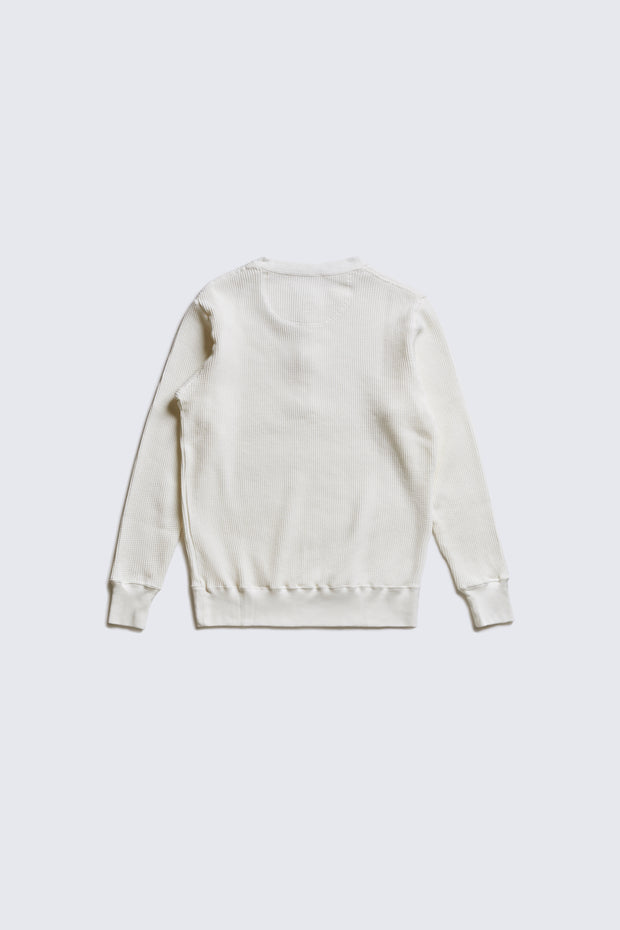 ACV-TM03 HAEAVY WEIGHT WAFFLE HENLEY NECK