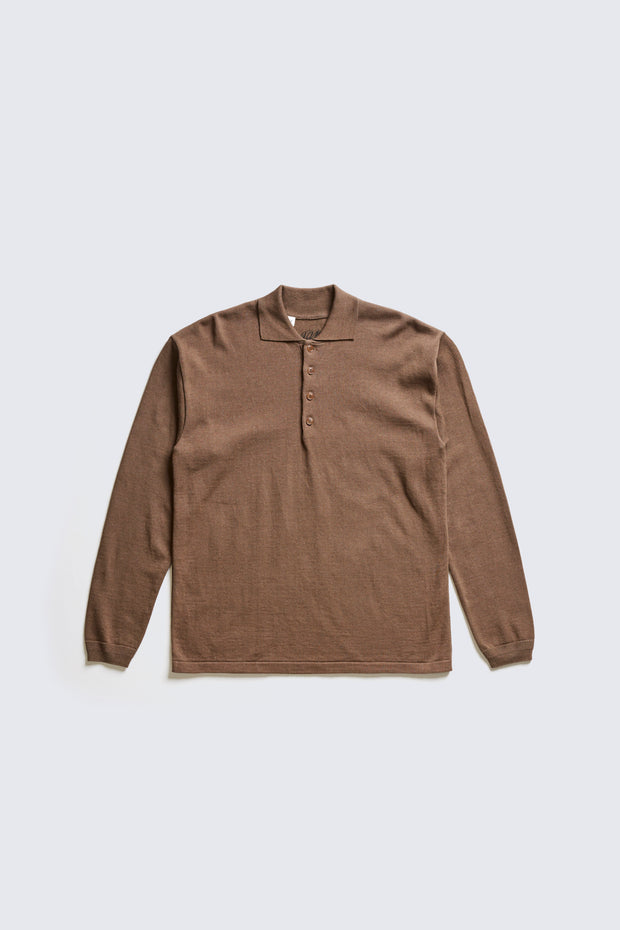 ACV-KNS03 LONG SLEEVE KNIT POLO