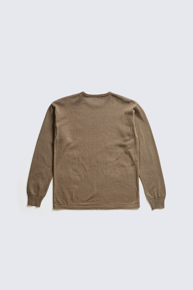 ACV-KNS01 CREW NECK LONG SLEEVE KNIT TEE