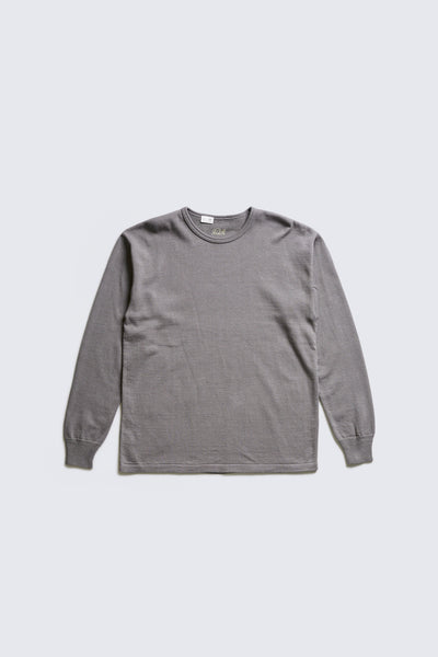 ACV-KNS01 CREW NECK LONG SLEEVE KNIT TEE