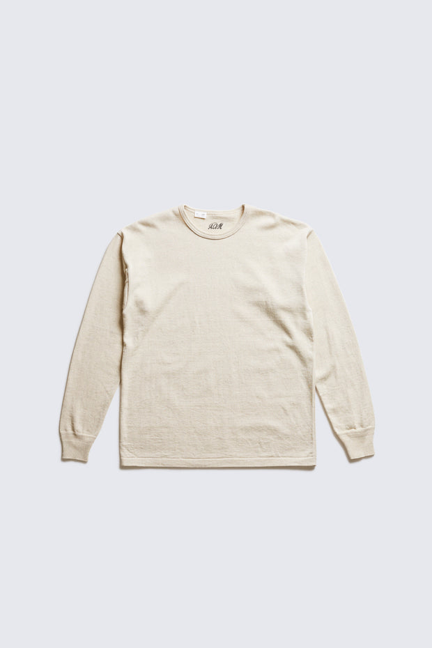 ACV-KNS01 CREW NECK LONG SLEEVE KNIT TEE
