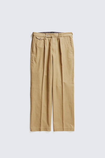 Released on October 15 / 10月15日午後8時発売 ACV-TR02FN SINGLE-PLEATED COTTON FLANNEL TROUSERS