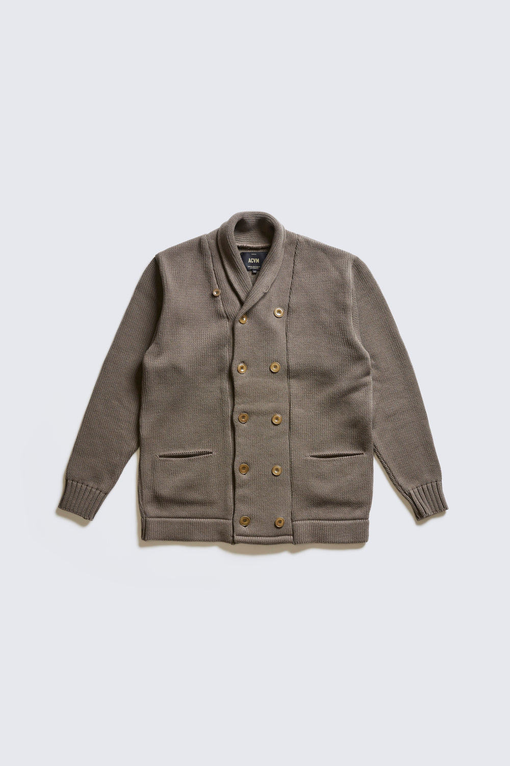 ACV-KN-H03 ショールカラー DOUBLE BREASTED KNIT ACV-KN-H03 SHAWL COLLAR DOUBLE BREASTED KNIT – ADDICT CLOTHES