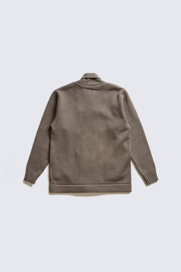 ACV-KN-H03 SHAWL COLLAR DOUBLE BREASTED KNIT