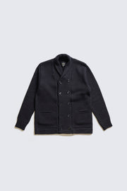 ACV-KN-H03 SHAWL COLLAR DOUBLE BREASTED KNIT