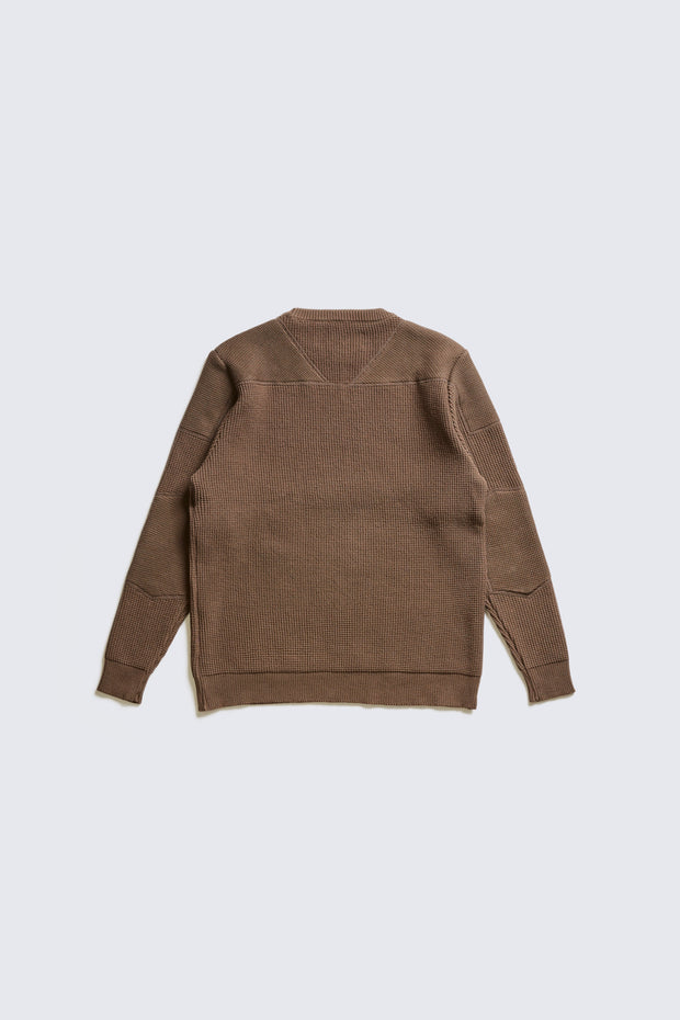 ACV-KN01 PADDED WAFFLE COTTON KNIT