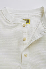ACV-TM03 HAEAVY WEIGHT WAFFLE HENLEY NECK