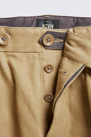 Released on October 15 / 10月15日午後8時発売 ACV-TR02FN SINGLE-PLEATED COTTON FLANNEL TROUSERS