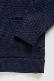 ACV-KN-H03 SHAWL COLLAR DOUBLE BREASTED KNIT