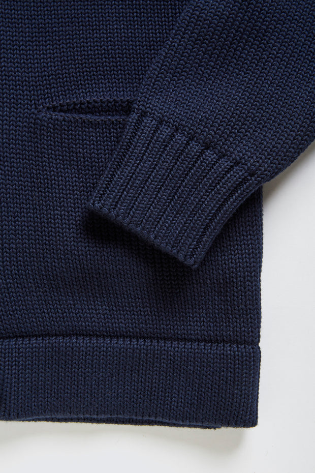 ACV-KN-H03 SHAWL COLLAR DOUBLE BREASTED KNIT