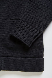 ACV-KN-H03 SHAWL COLLAR DOUBLE BREASTED KNIT