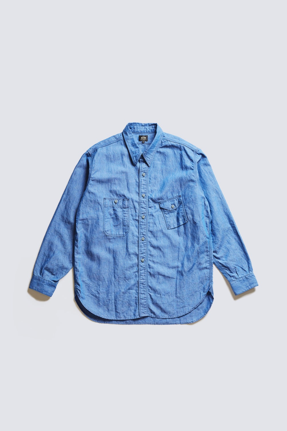ACV-SH07CLC COTTON LINEN STRANGE POCKET CHAMBRAY SHIRT – ADDICT