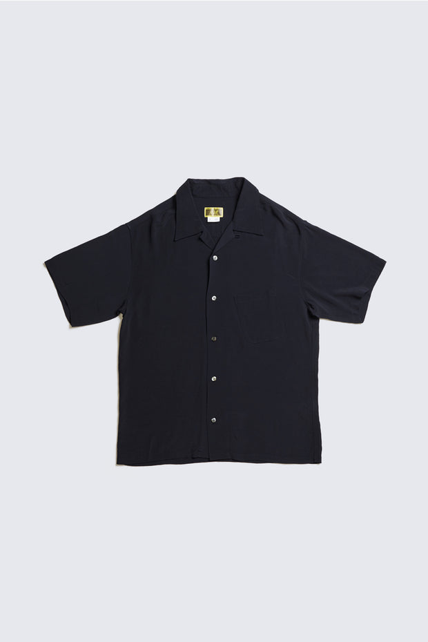 ACV-SH02SS-RY RAYON SLANT POCKET OPEN COLLAR SHIRT
