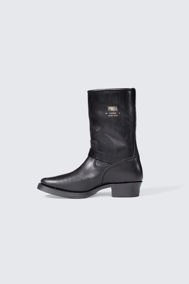 BUILD TO ORDER 受注生産 - AB-01HB-CL-LD HORSEBUTT ENGINEER BOOTS NARROW (BLACK CORE)