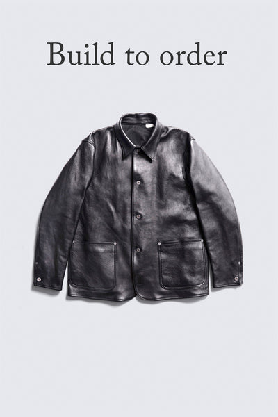 BUILD TO ORDER 受注生産 - ACV-LJK03S-LD SHEEPSKIN COVERALL (BLACK CORE)