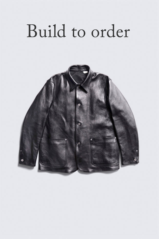 BUILD TO ORDER 受注生産 - ACV-LJK03S-LD SHEEPSKIN COVERALL (BLACK CORE)
