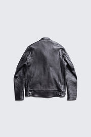 BUILD TO ORDER 受注生産 - AD-01-LD SHEEPSKIN CENTER-ZIP JACKET (BLACK CORE)