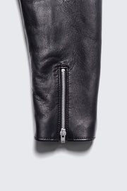 BUILD TO ORDER 受注生産 - AD-01-LD SHEEPSKIN CENTER-ZIP JACKET (BLACK CORE)