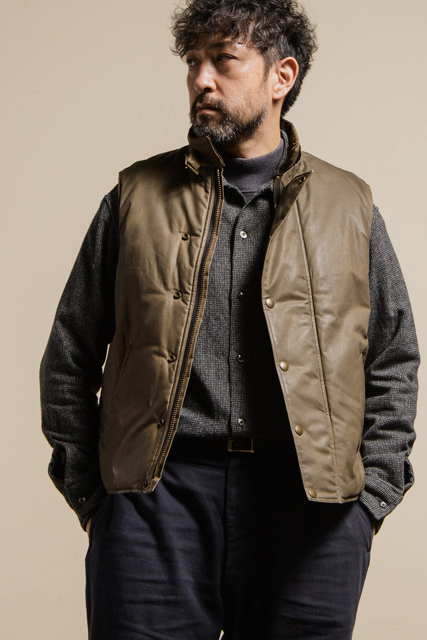 ACV-V01WX WAXED COTTON ULSTER VEST