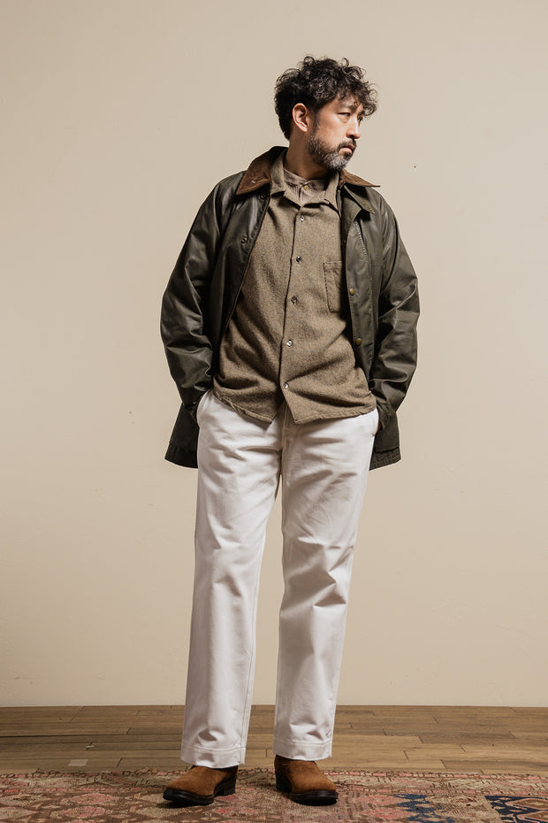 ACV-SH02CHT COTTON HOUNDSTOOTH OPEN COLLAR SHIRT