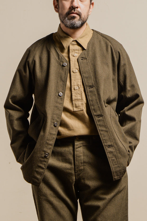 ACV-SH05FN COTTON FLANNEL CHINSTRAP PULLOVER SHIRTS