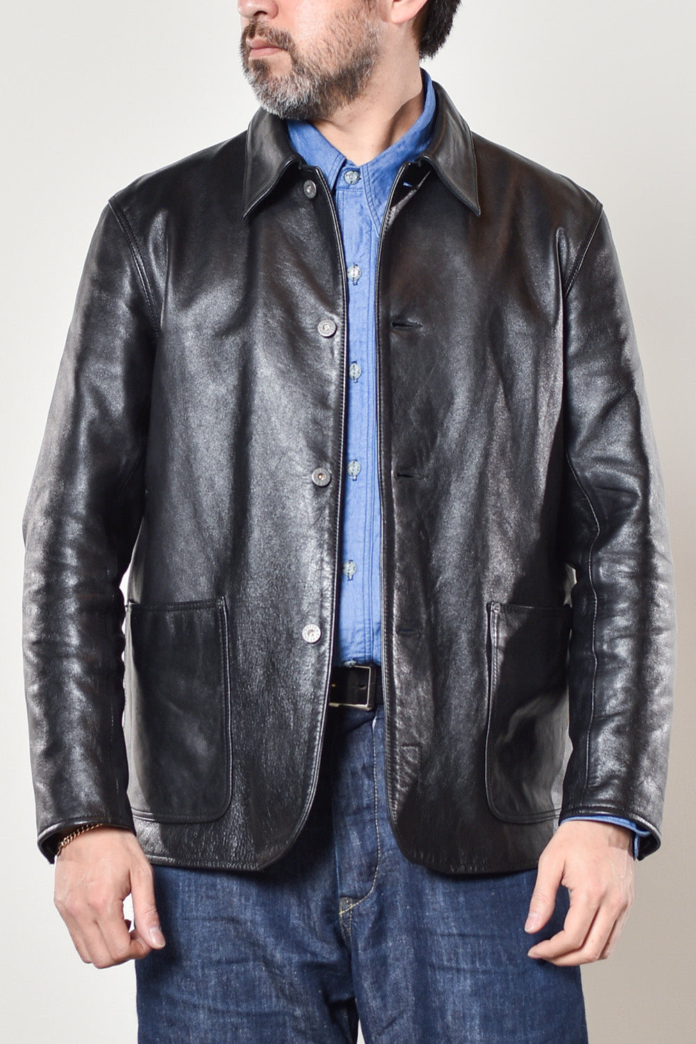 ACV-LJK03H HORSEHIDE COVERALL – ADDICT CLOTHES