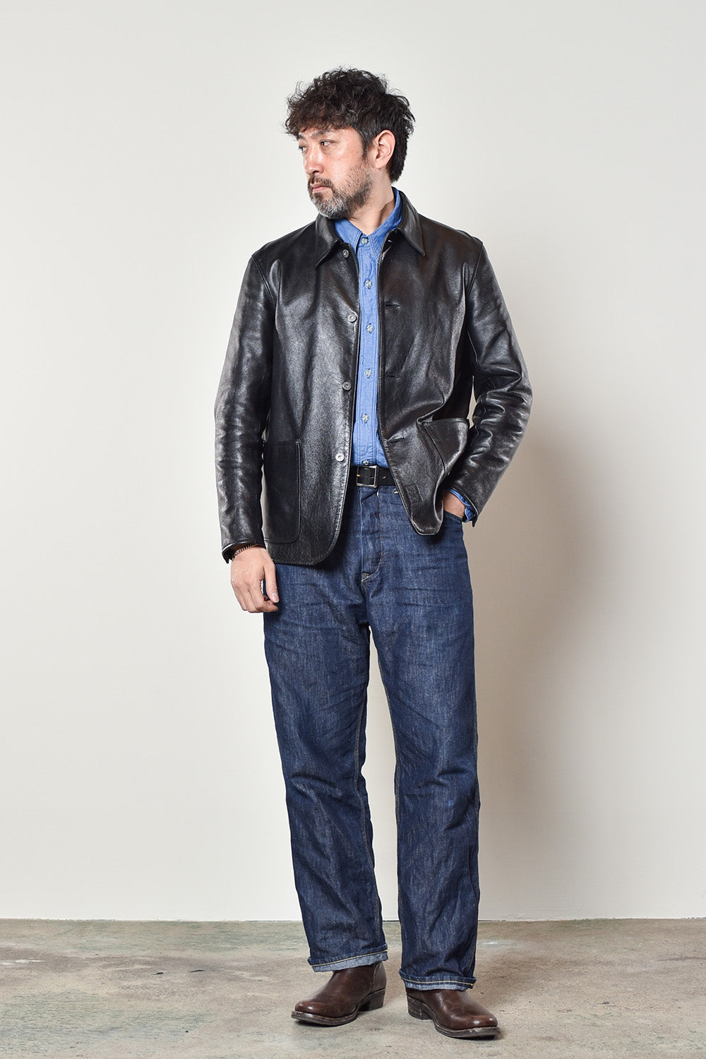 ACV-LJK03H HORSEHIDE COVERALL – ADDICT CLOTHES
