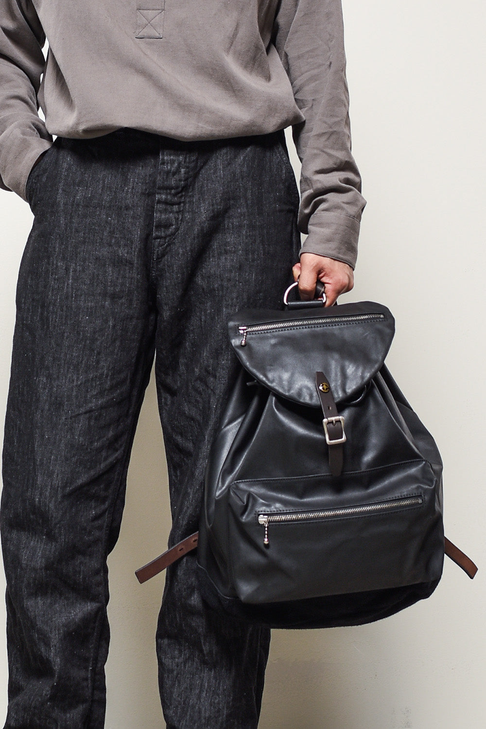 ACV-BG04WX WAXED COTTON BACKPACK – ADDICT CLOTHES