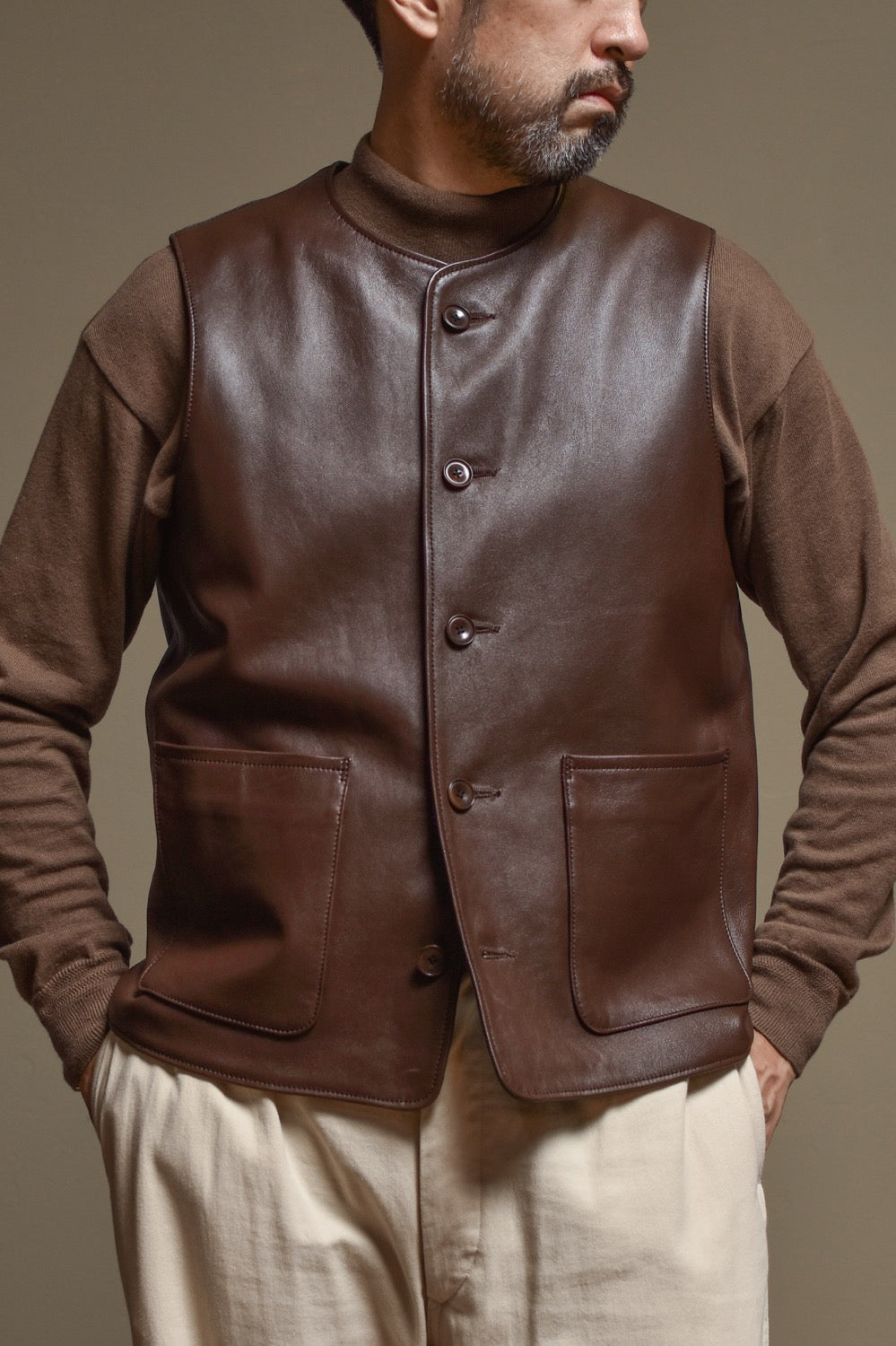 ACV-V02S SHEEPSKIN DRIVING VEST – ADDICT CLOTHES
